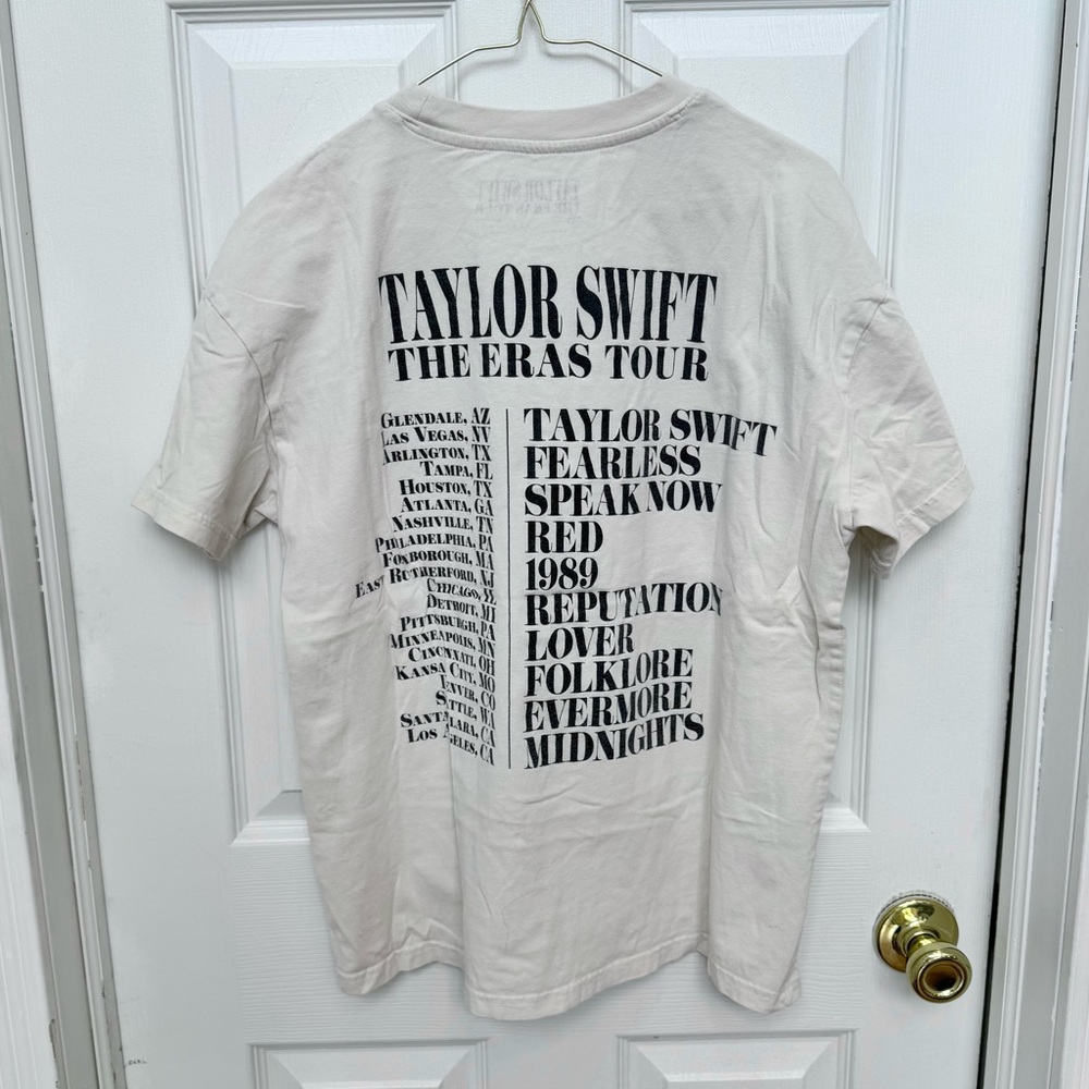 TAYLOR SWIFT | THE ERAS TOUR CREAM T-SHIRT SMALL - Picture 4 of 4